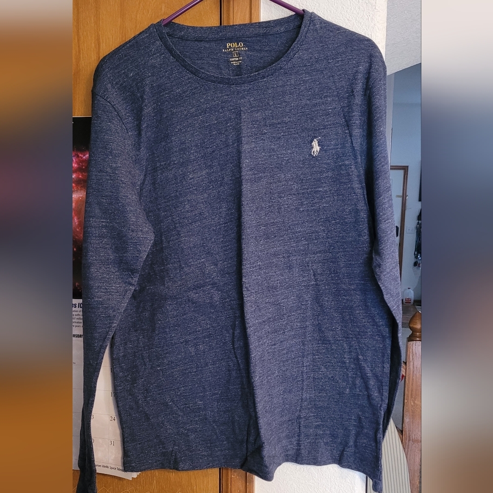 Polo by Ralph Lauren Men's Navy Long Sleeve Tee